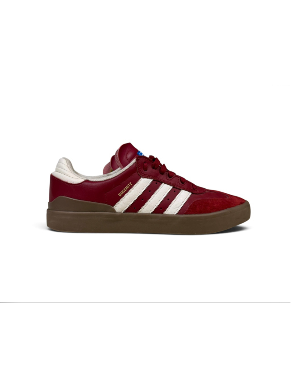 adidas Busenitz Vulc II Mens 10.5 Burgundy Red White Gum Skate Shoes Sneakers